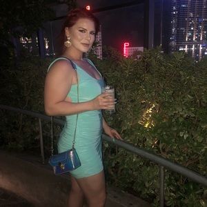 Mint green/blue mini dress